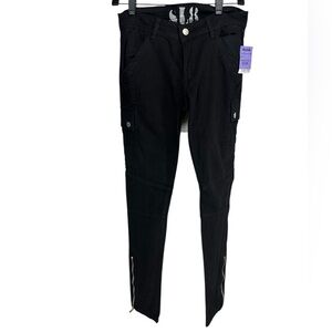 SL8 / Black Skinny Cargo Jeans / Size 29
